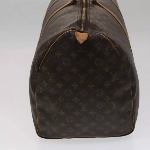 LOUIS VUITTON Monogram Keepall 60 Boston Bag M41422 LV Auth 108676 - Picture 4 of 15